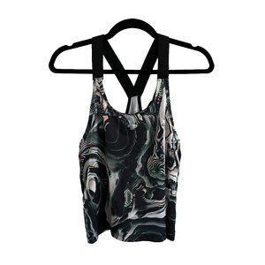 Nike Pro Abstract Geometrical Multicolored Cropped Tank Top